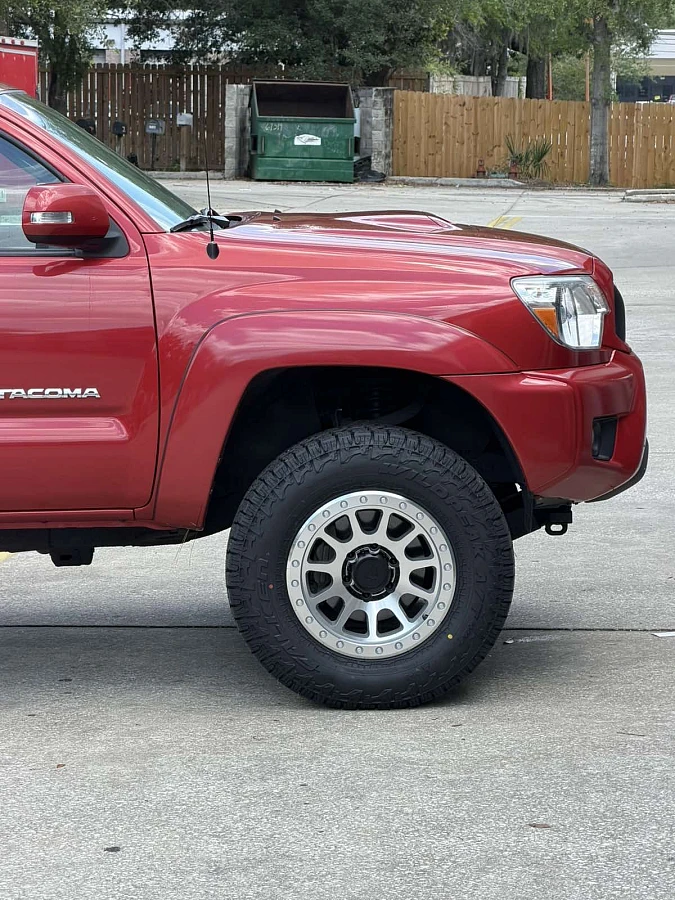 Polished Silver Basta RF1 on 2008 Toyota Tacoma