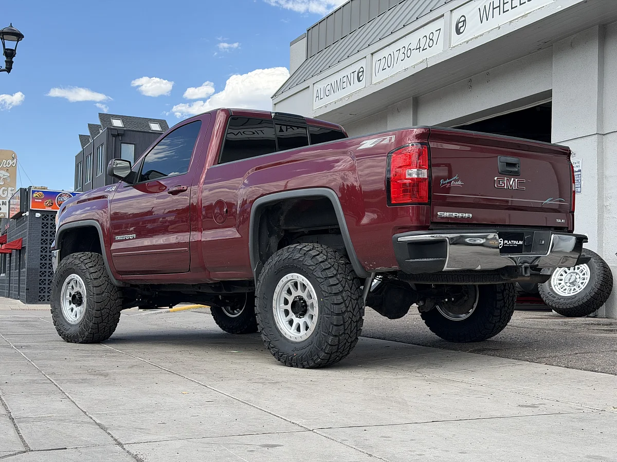 2014 GMC Sierra 1500 with Basta RF1 Polished Silver Rims
