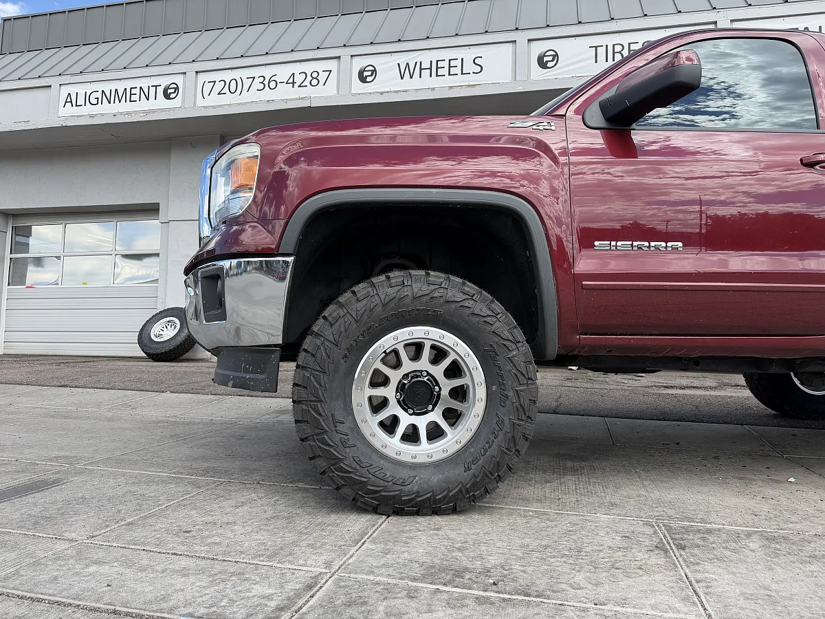 Basta RF1 Polished Silver Aftermarket Wheel on 2014 GMC Sierra 1500