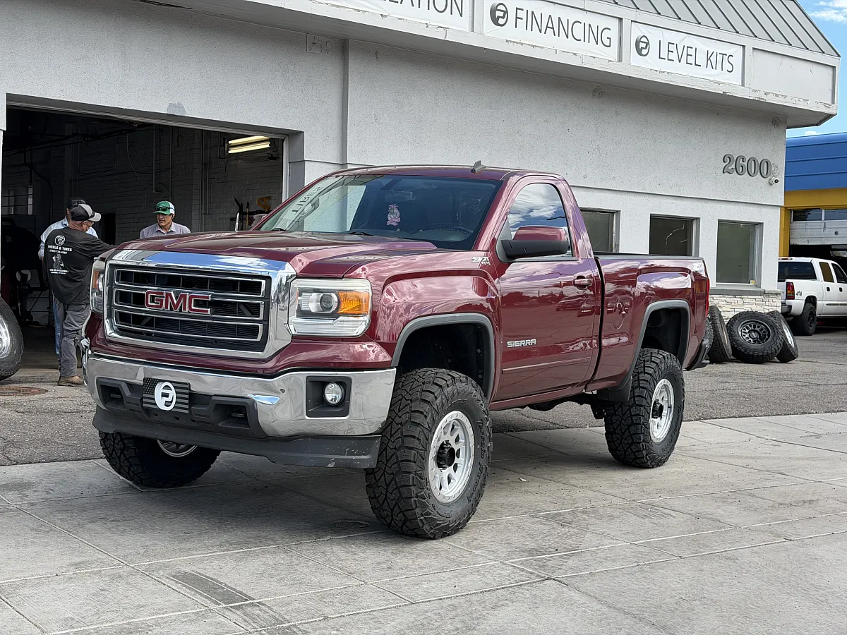 2014 GMC Sierra 1500 Running Basta RF1 Polished Silver