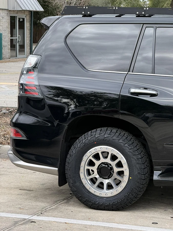 2021 Lexus GX with Basta RF1 Polished Silver Wheels