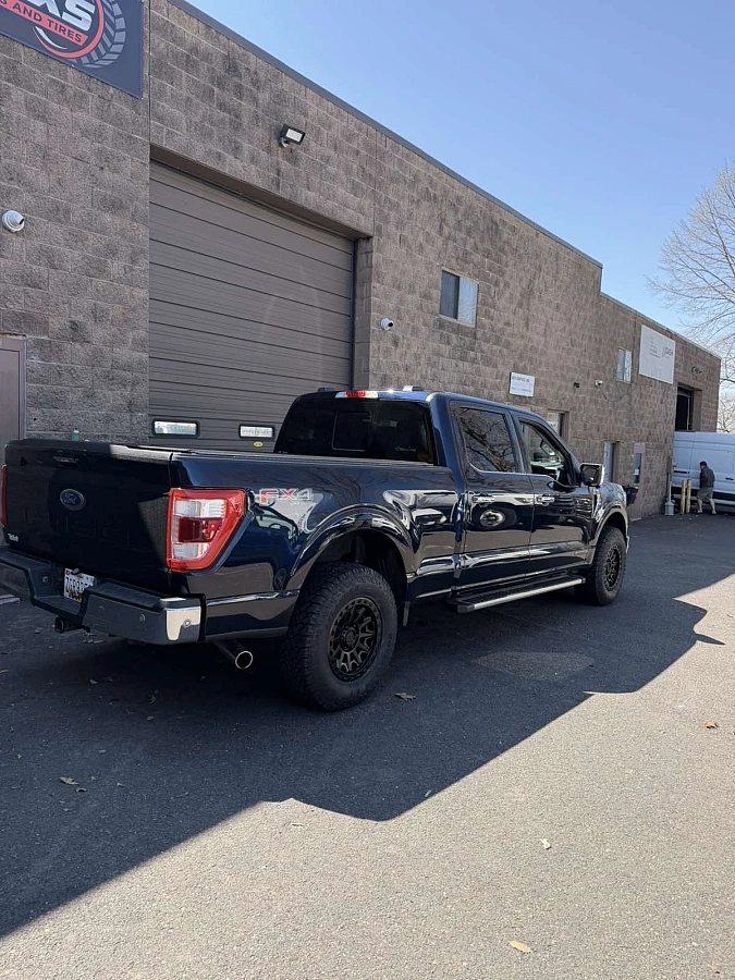 2025 Ford F-150 with Basta RF2 Black Wheels