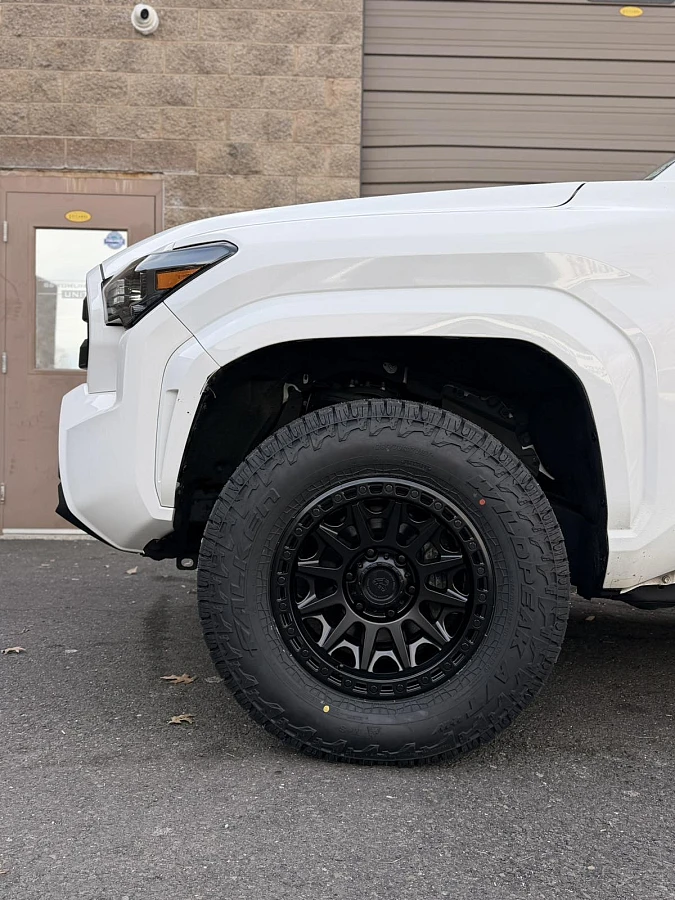 2025 Toyota Tacoma with Basta RF2 Black Wheels
