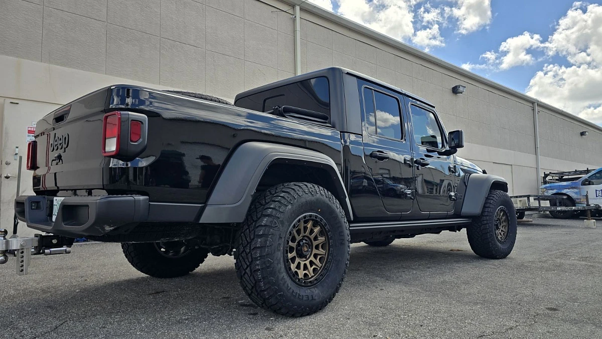 2025 Jeep Gladiator with Basta RF2 Bronze Wheels