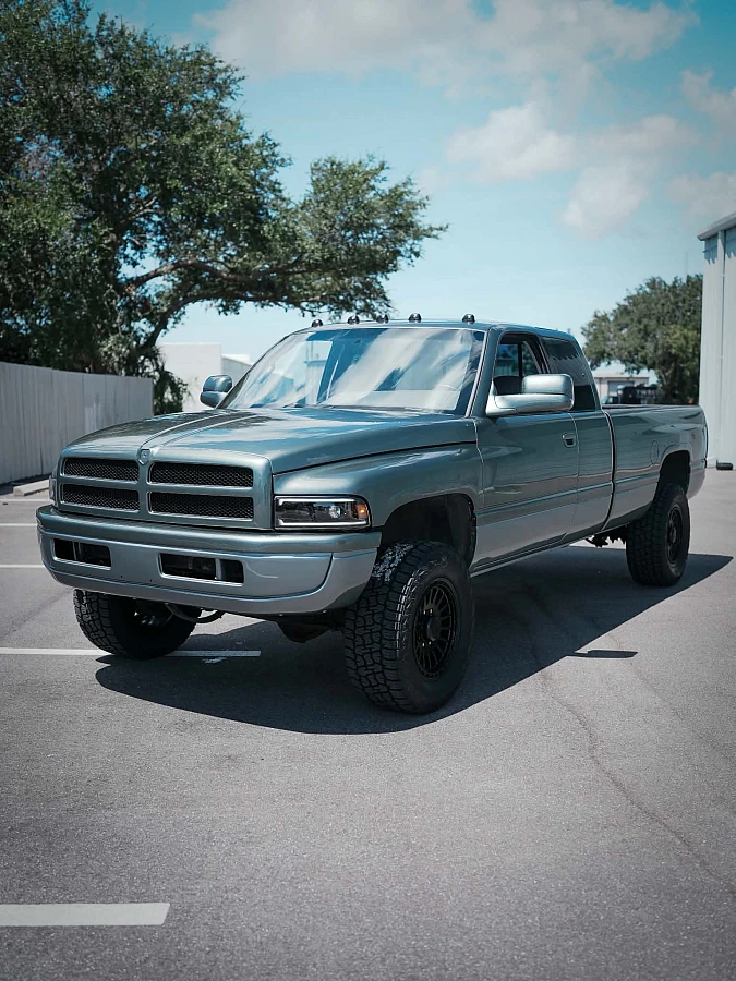 Black Basta RF3 on 1999 RAM 2500