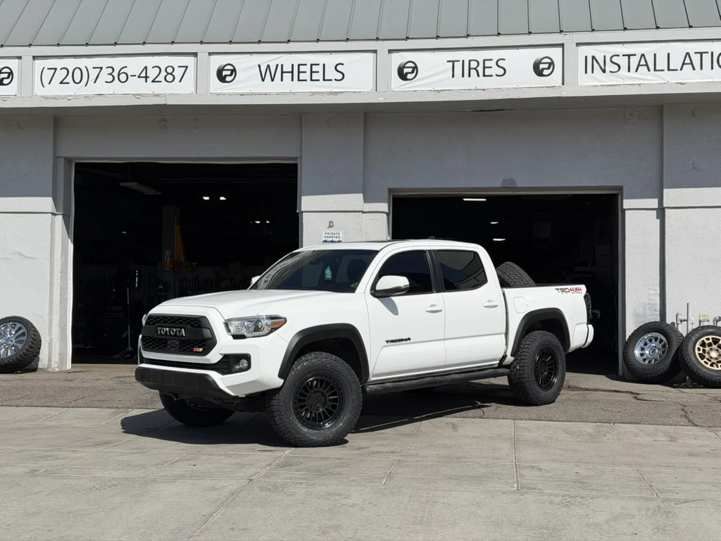 2022 Toyota Tacoma with Basta RF3 Black Rims