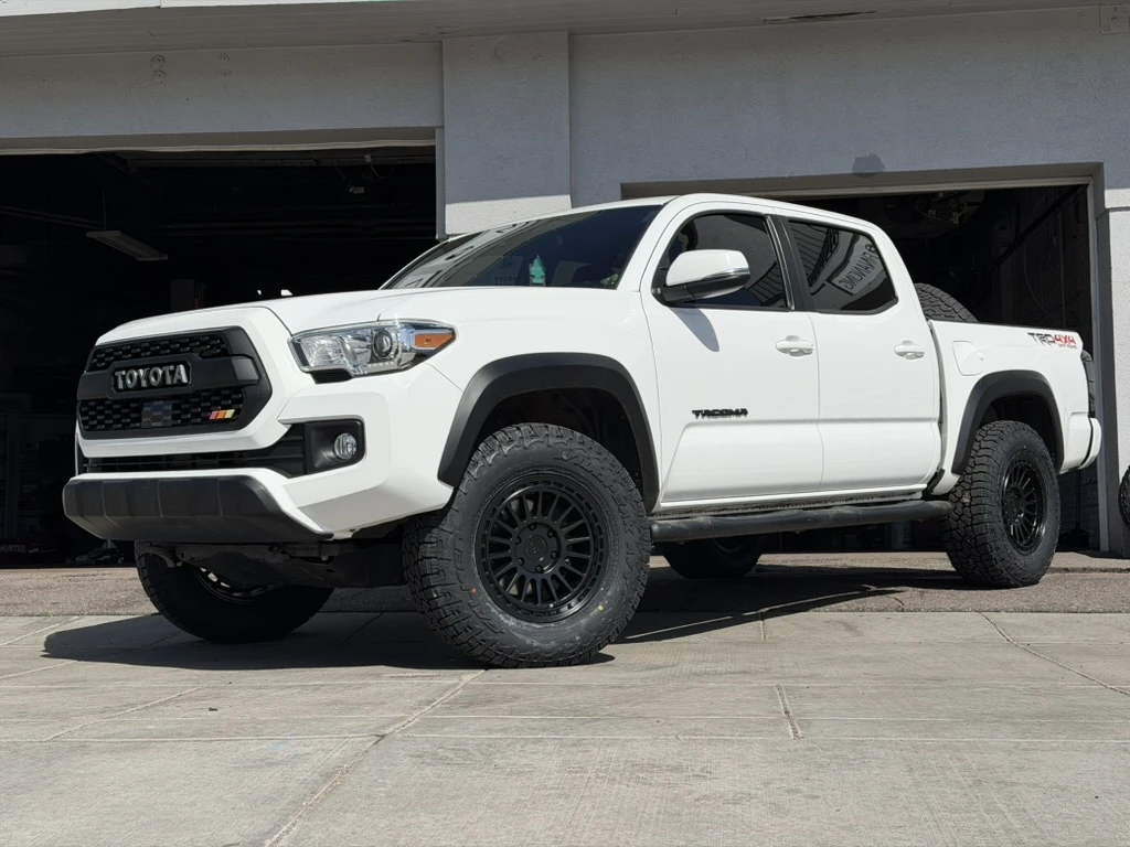 2022 Toyota Tacoma with Basta RF3 Black Wheels