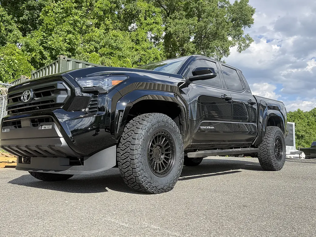 2025 Toyota Tacoma with Basta RF3 Black Wheels