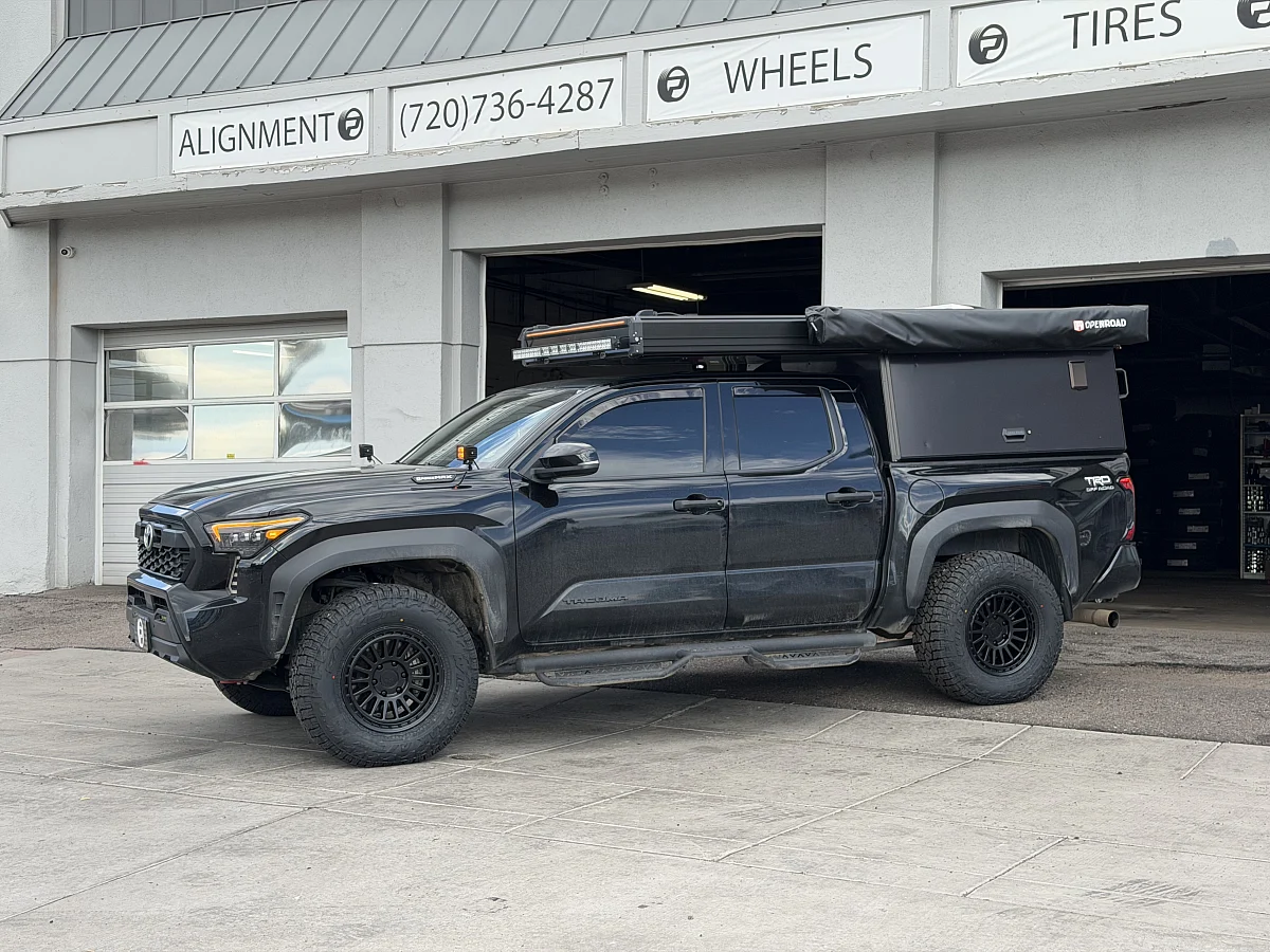 Basta RF3 Black Aftermarket Wheel on 2025 Toyota Tacoma