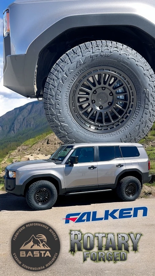 2026 Toyota Land Cruiser with Basta RF3 Black Rims