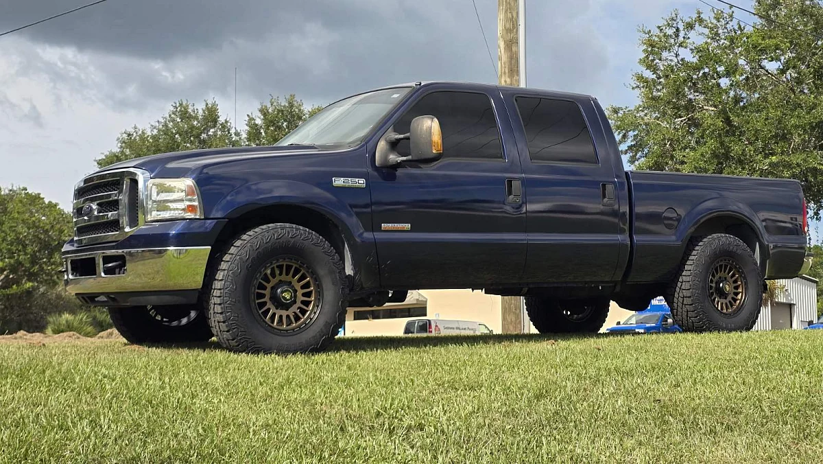 2007 Ford F-250 with Basta RF3 Bronze Rims