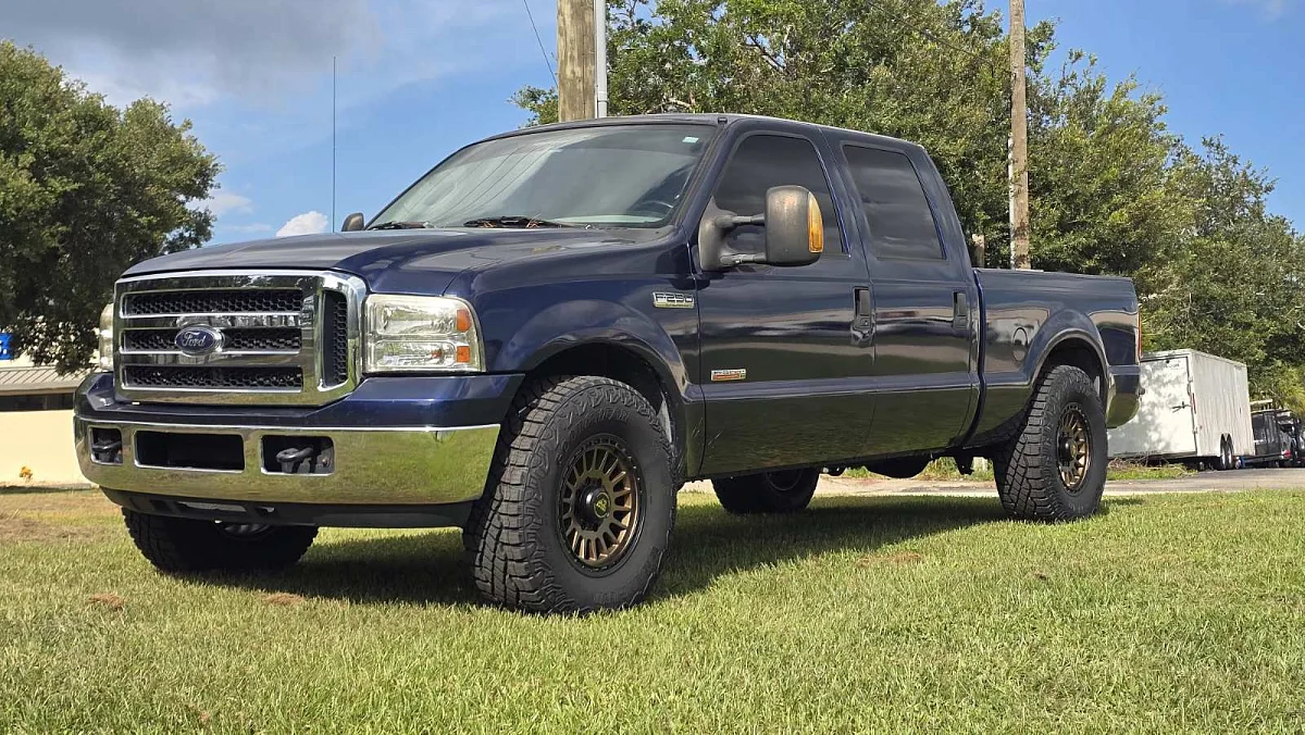 2007 Ford F-250 with Basta RF3 Bronze Wheels