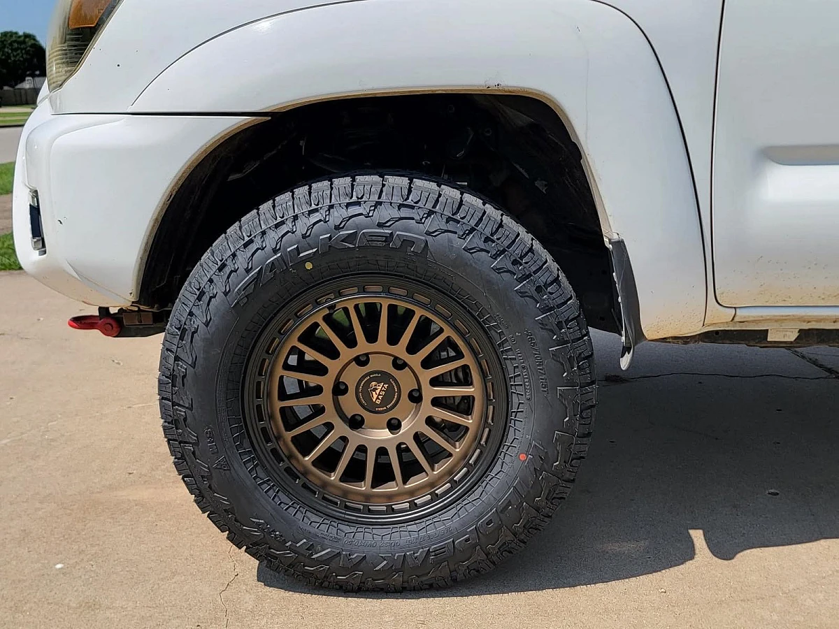 2008 Toyota Tacoma with Basta RF3 Bronze Wheels