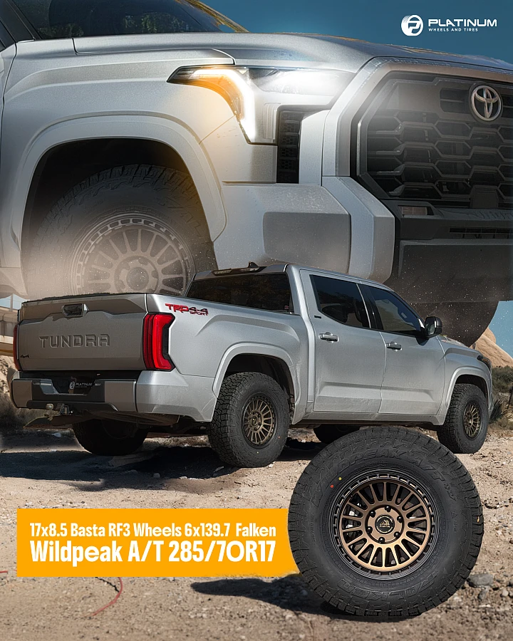 Basta RF3 Bronze Aftermarket Wheel on 2026 Toyota Tundra