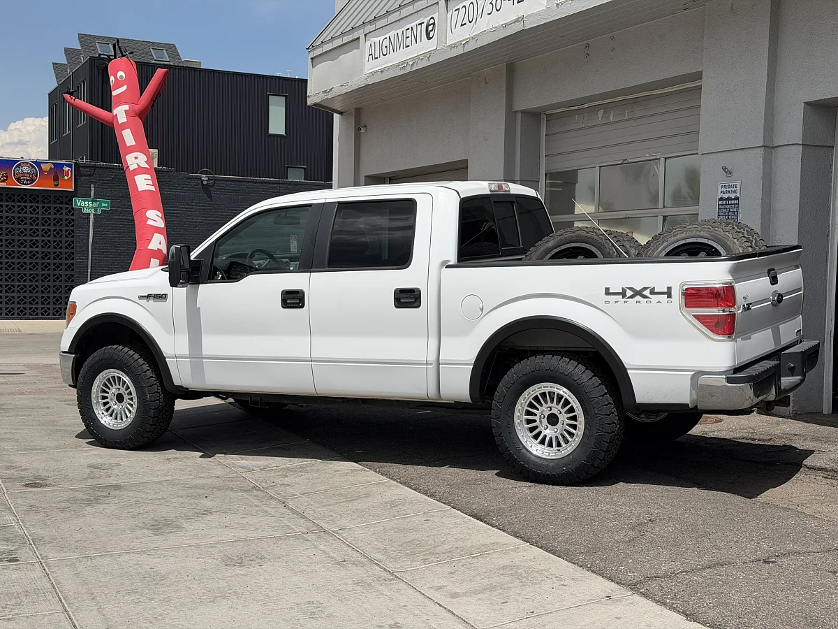 2012 Ford F-150 with Basta RF3 Polished Silver Wheels