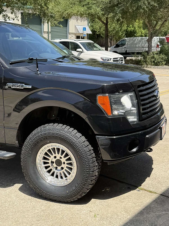 2013 Ford F-150 with Basta RF3 Polished Silver Rims
