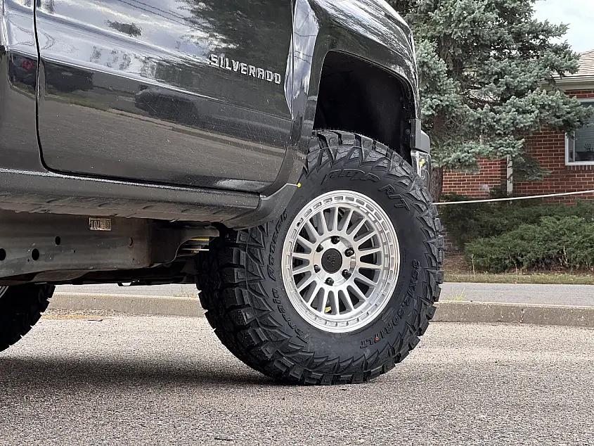 Basta RF3 Polished Silver Rim on 2015 Chevrolet Silverado 1500