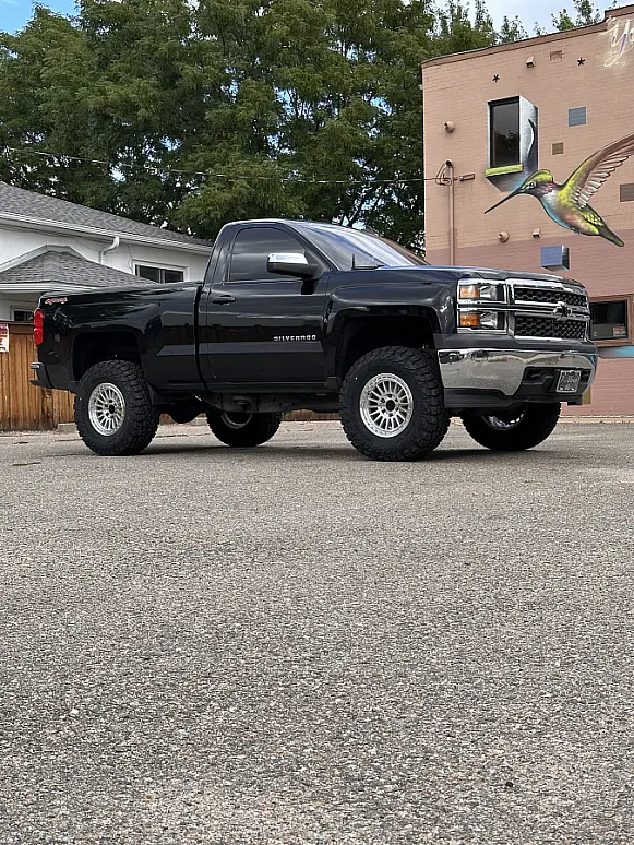 Polished Silver Basta RF3 on 2015 Chevrolet Silverado 1500