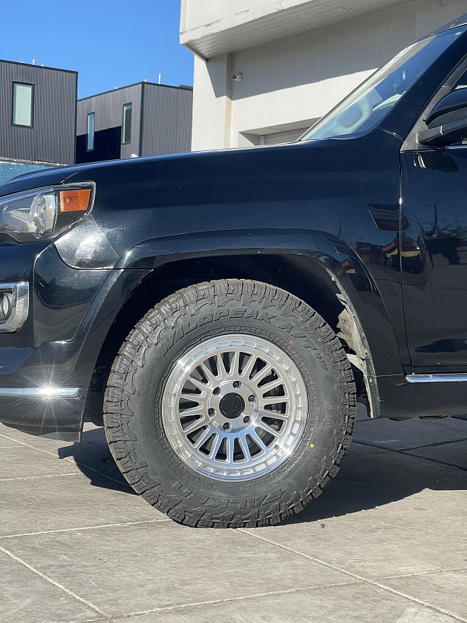2018 Toyota 4Runner with Basta RF3 Polished Silver Rims