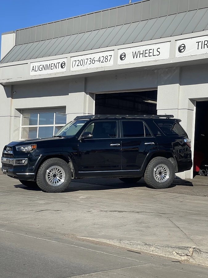 2018 Toyota 4Runner with Basta RF3 Polished Silver Wheels