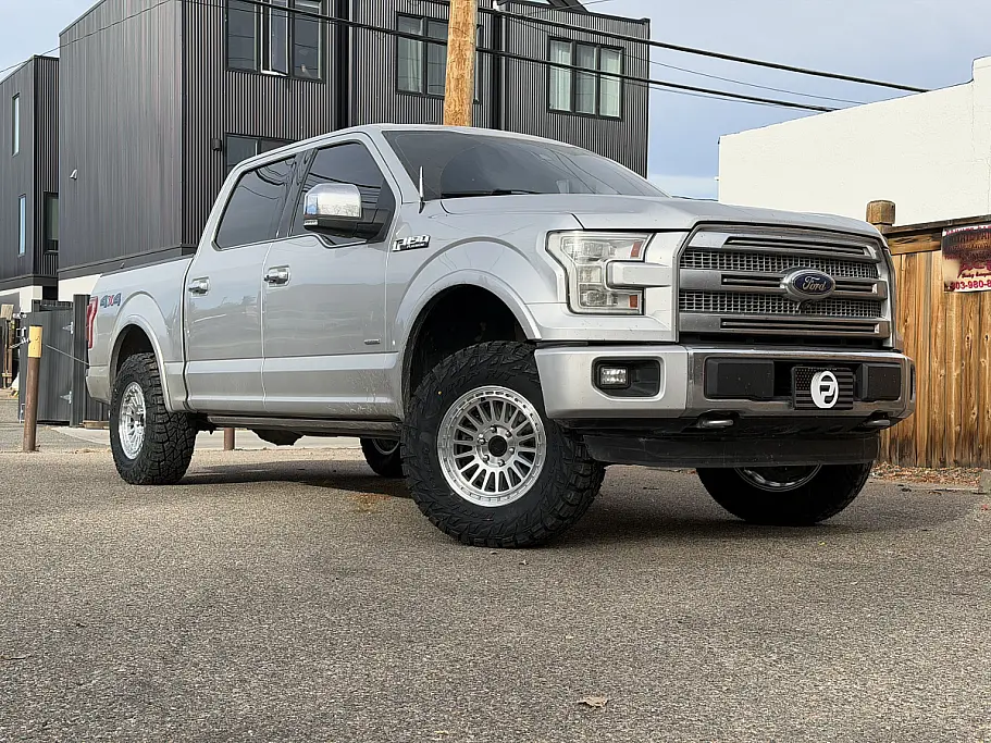 Polished Silver Basta RF3 Rim on 2019 Ford F-150