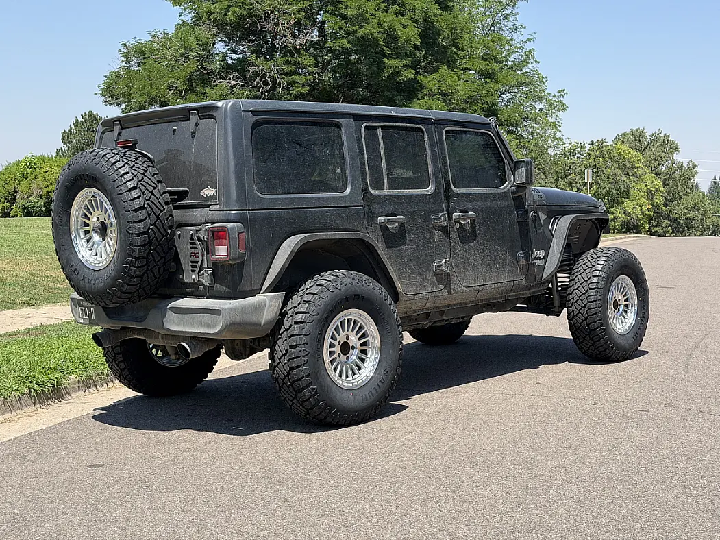 Basta RF3 Polished Silver Aftermarket Wheel on 2020 Jeep Wrangler