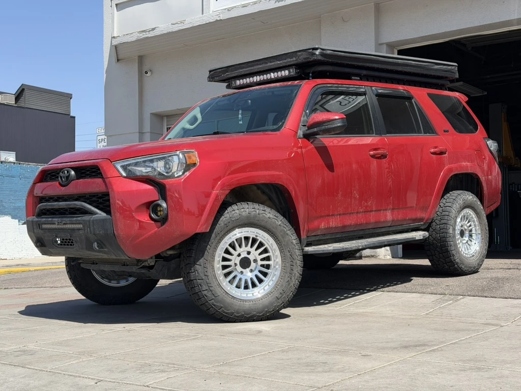 2021 Toyota 4Runner with Polished Silver Basta RF3 Rims