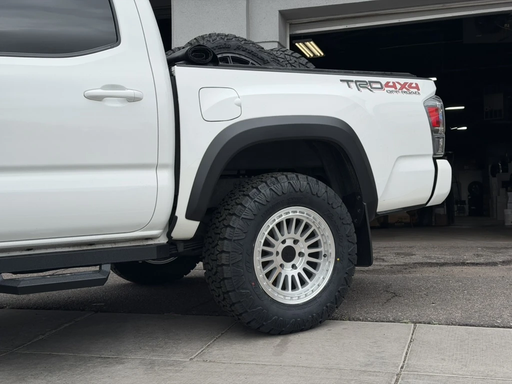 2023 Toyota Tacoma Equipped with Basta RF3 Polished Silver