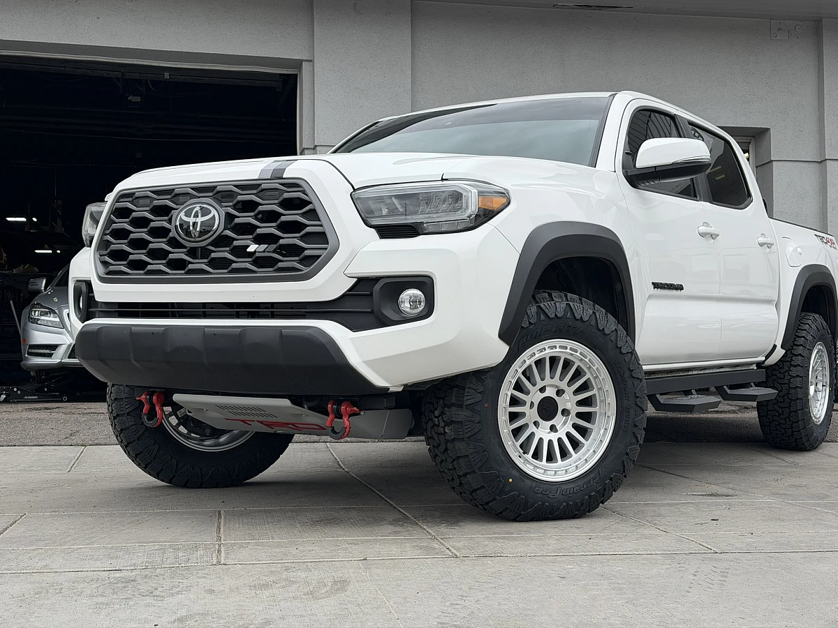 2023 Toyota Tacoma with Basta RF3 Polished Silver Rims