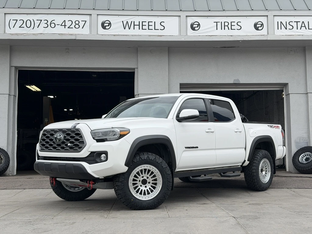 2023 Toyota Tacoma with Basta RF3 Polished Silver Wheels