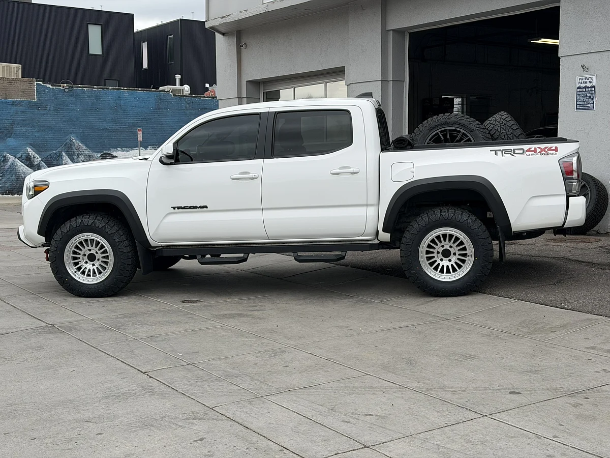 2023 Toyota Tacoma with Polished Silver Basta RF3 Rims