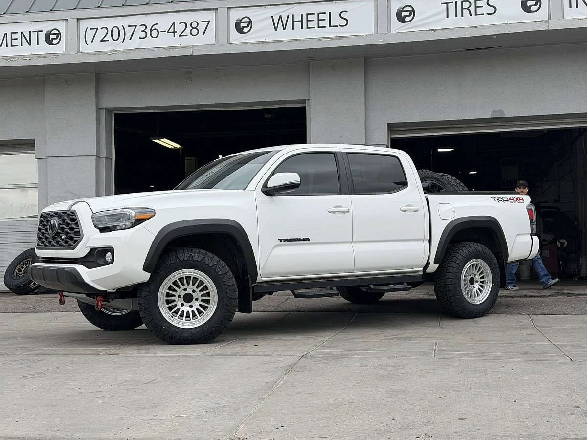 Basta RF3 Polished Silver on 2023 Toyota Tacoma