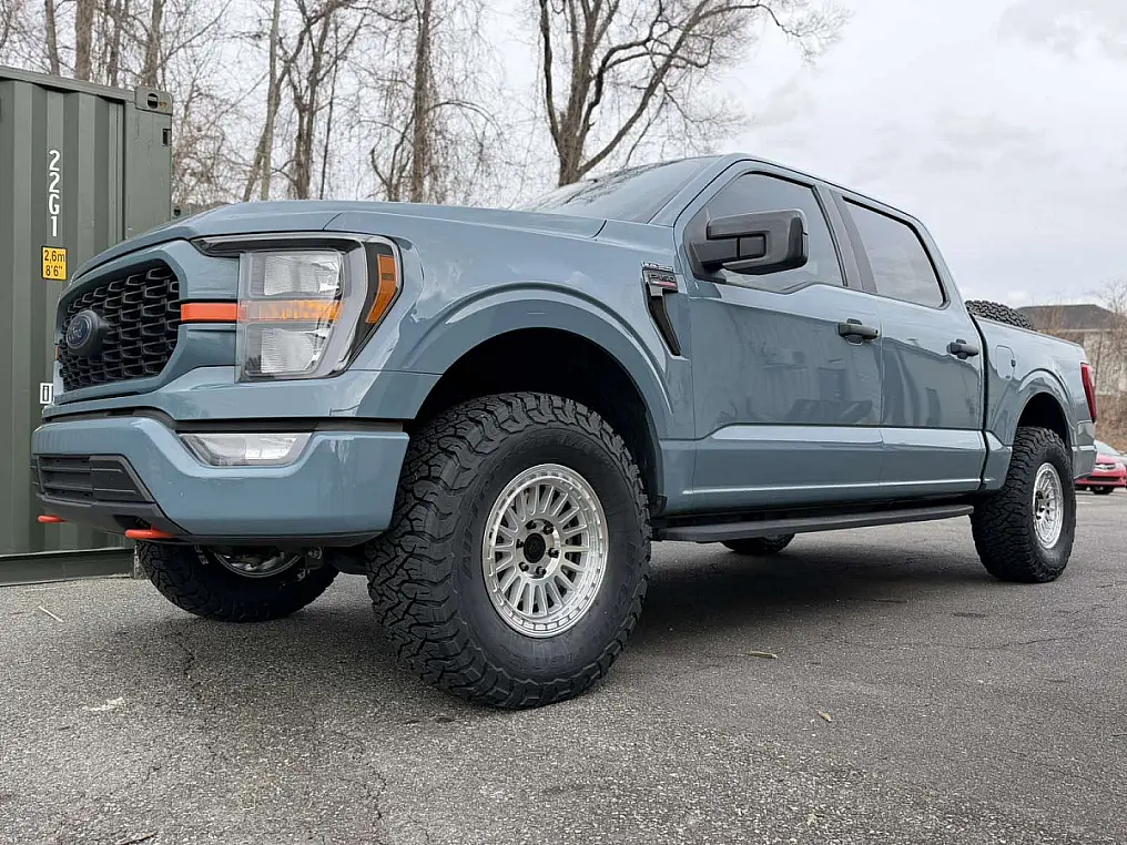 2025 Ford F-150 with Basta RF3 Polished Silver Wheels