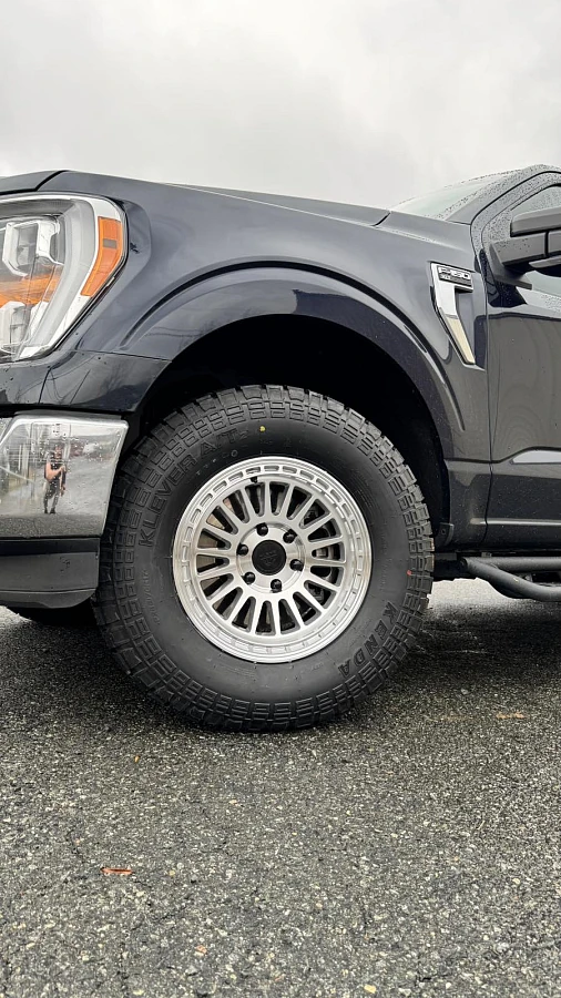 2026 Ford F-150 with Basta RF3 Polished Silver Rims