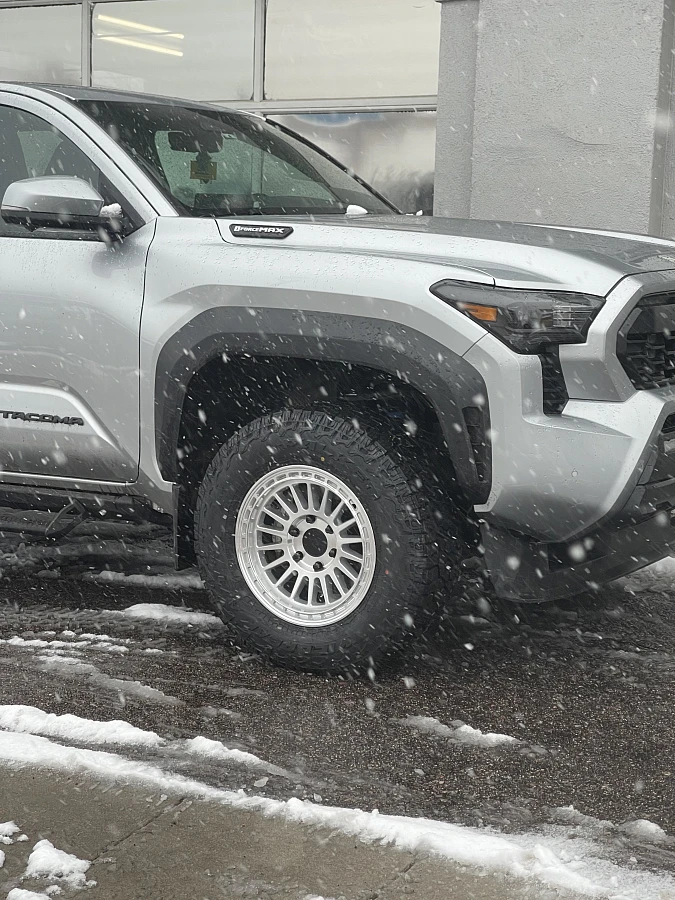 2026 Toyota Tacoma with Basta RF3 Polished Silver Rims