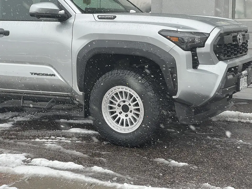 Basta RF3 Polished Silver Rim on 2026 Toyota Tacoma