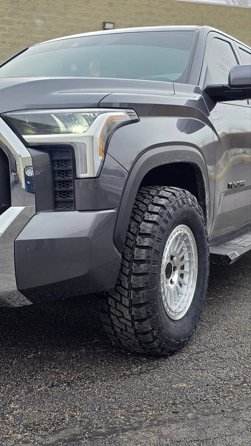 2026 Toyota Tundra with Basta RF3 Polished Silver Wheels
