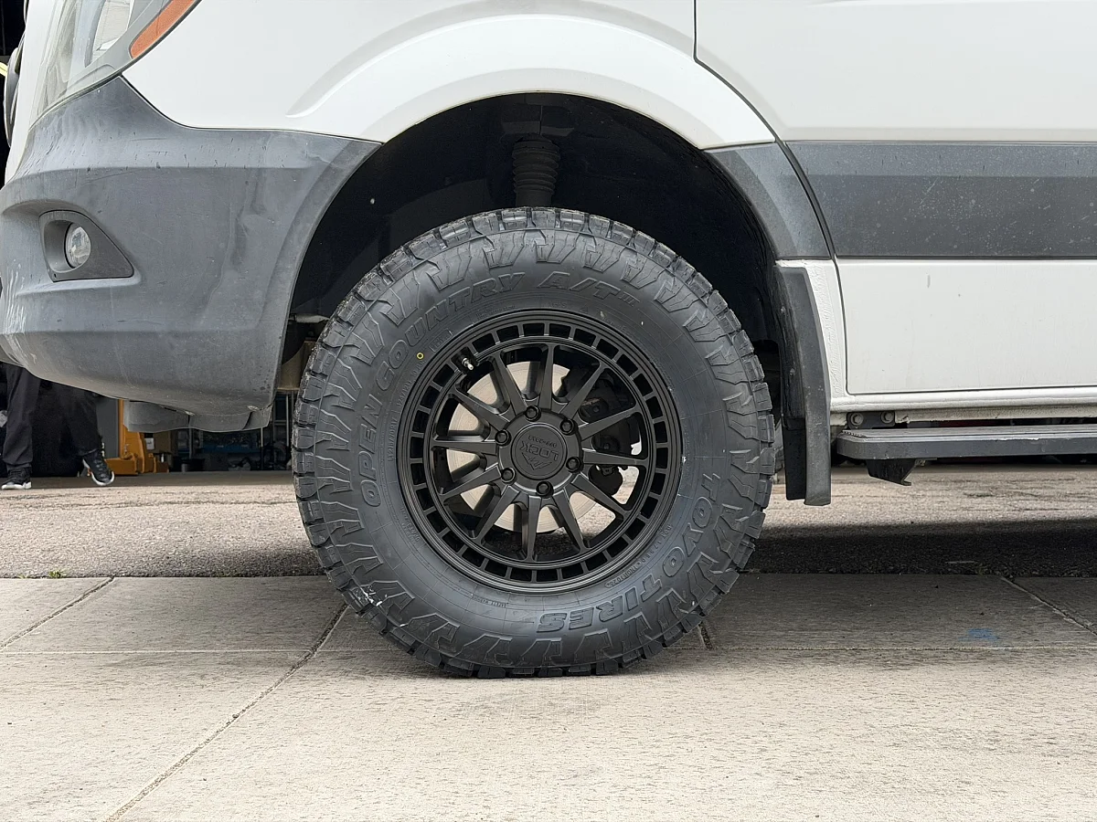 2018 Mercedes-Benz Sprinter with Black Lock Off-Road Baja Rims