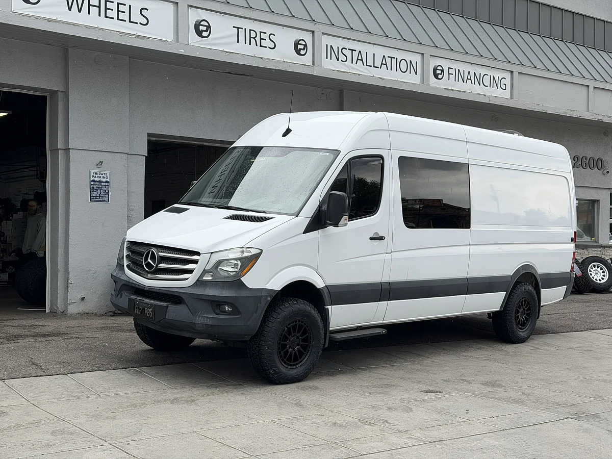2018 Mercedes-Benz Sprinter with Lock Off-Road Baja Black Rims