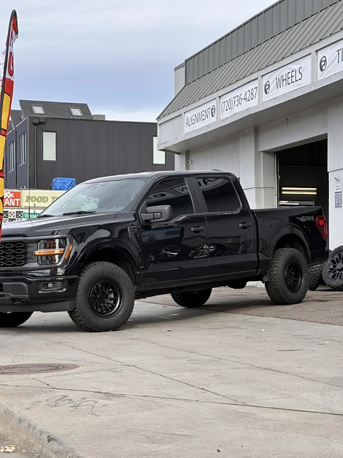 2025 Ford F-150 with Black Lock Off-Road Baja Rims