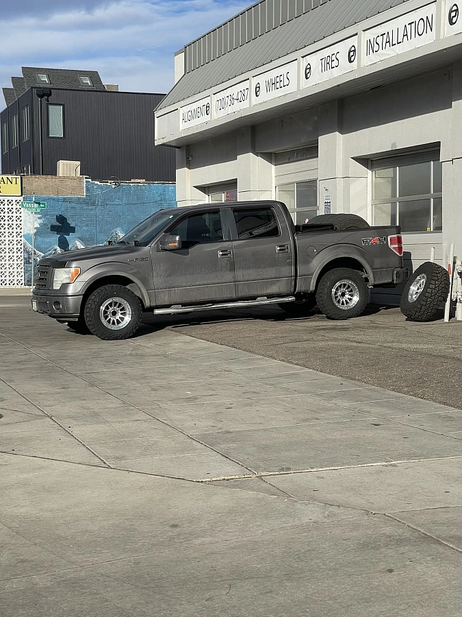 Lock Off-Road Baja Polished Silver on 2012 Ford F-150