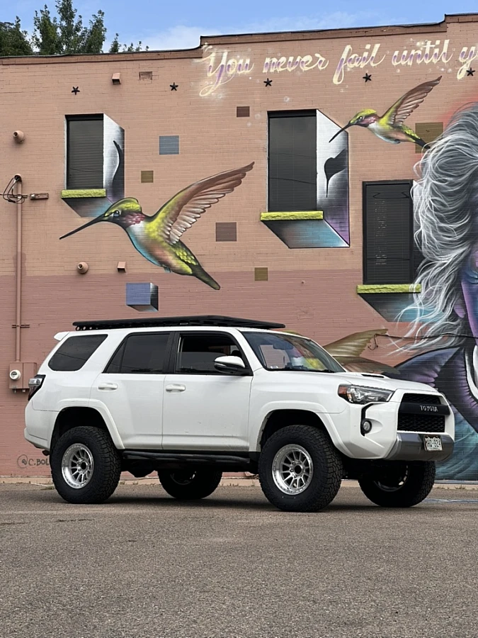 2022 Toyota 4Runner with Lock Off-Road Baja Polished Silver Wheels