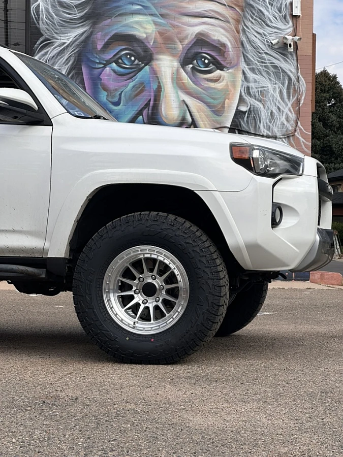 Lock Off-Road Baja Polished Silver Rim on 2022 Toyota 4Runner