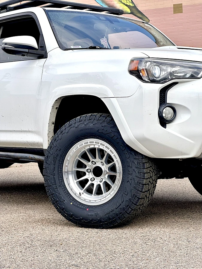 Polished Silver Lock Off-Road Baja Rim on 2022 Toyota 4Runner