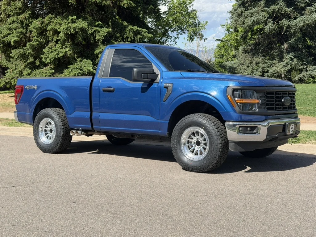 2024 Ford F-150 with Lock Off-Road Baja Polished Silver Wheels