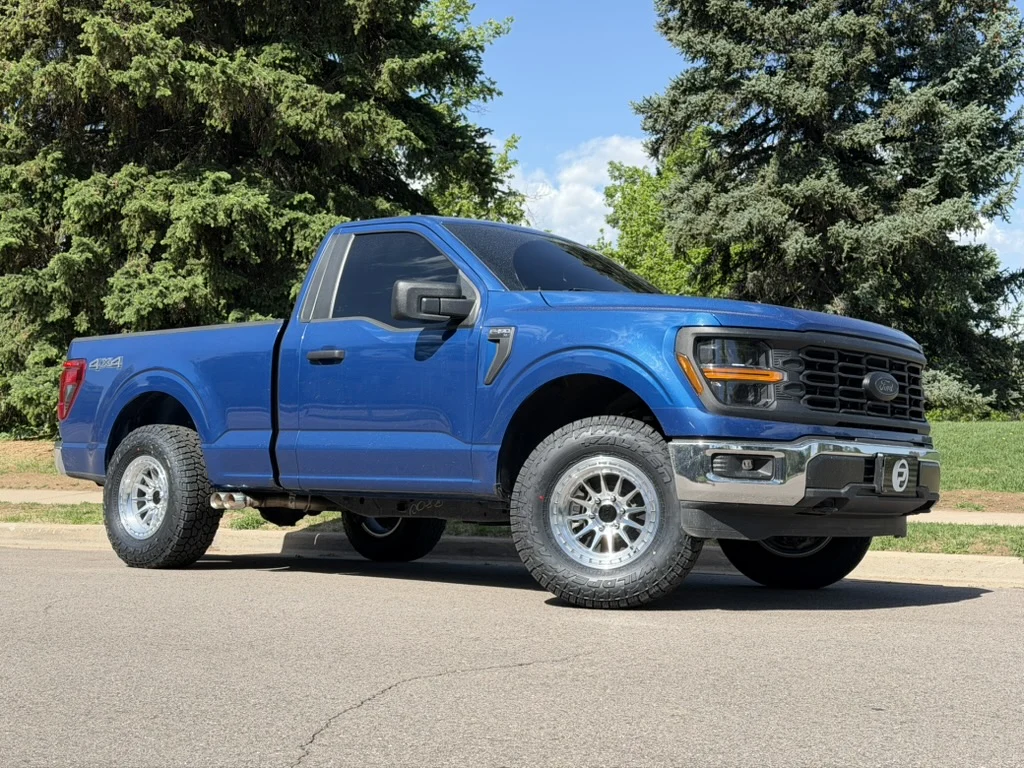 2024 Ford F-150 with Polished Silver Lock Off-Road Baja Rims