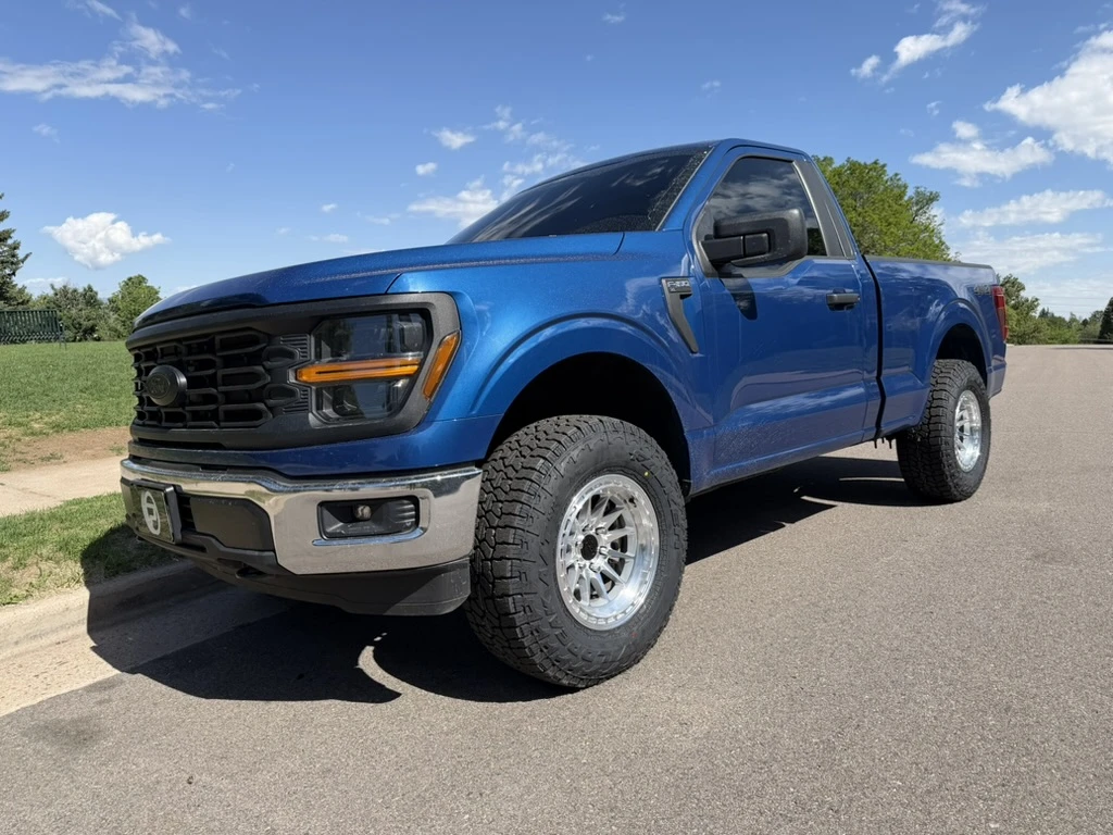 Lock Off-Road Polished Silver Rims on 2024 Ford F-150