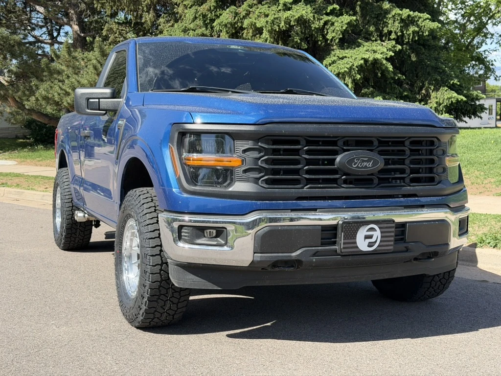 Polished Silver Lock Off-Road Baja Rim on 2024 Ford F-150