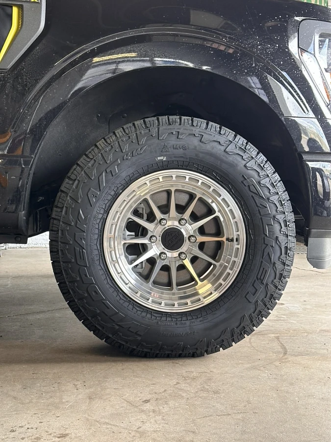 Polished Silver Lock Off-Road Baja on 2025 Ford F-150