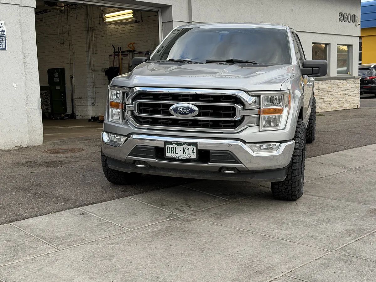 2021 Ford F-150 with Lock Off-Road Combat Black Rims